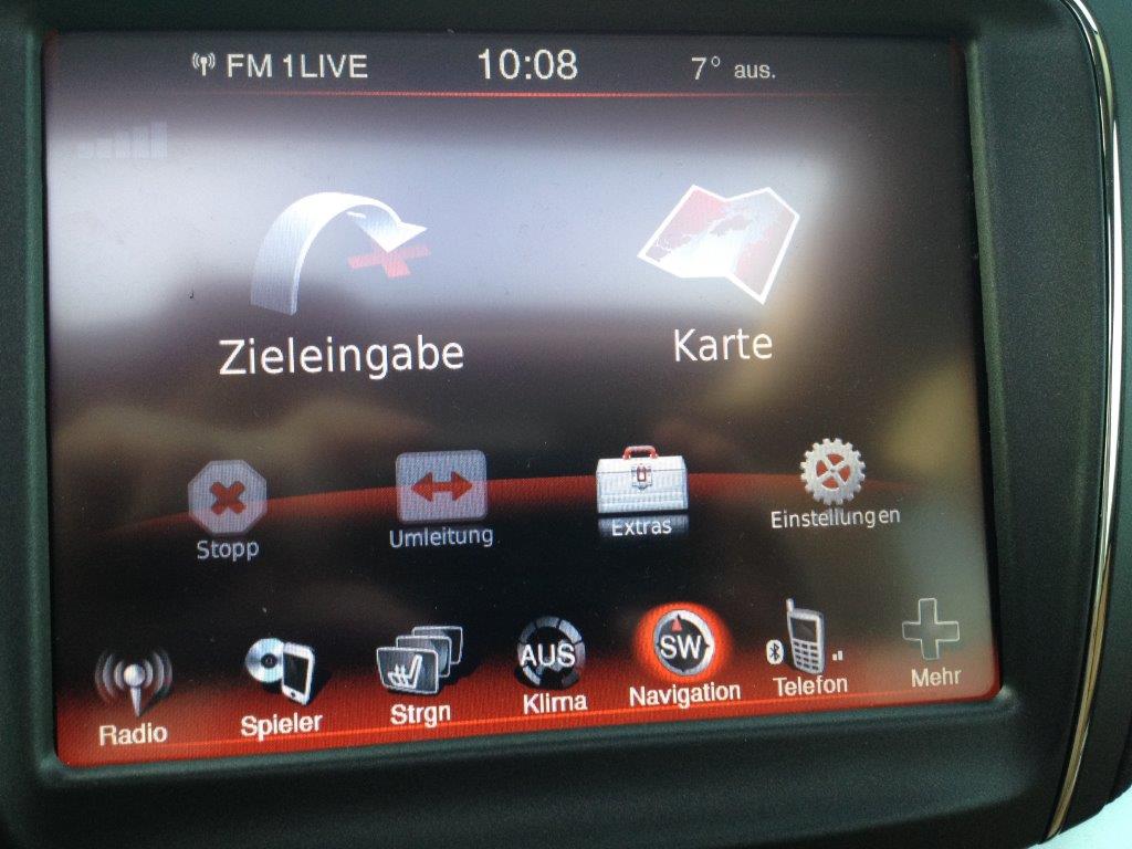 Navi Version und Menu