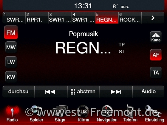 Screenshots vom Radio