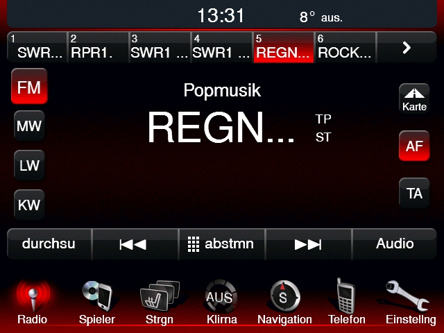 Screenshots vom Radio