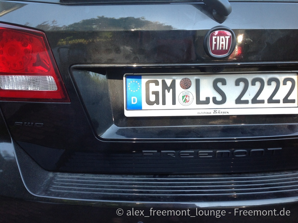 Logo, Schriftzüge Freemont und AWD mit Plasti Dip