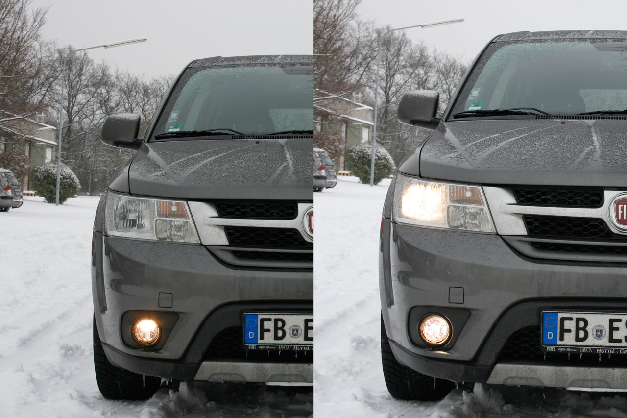 Hella Tagfahrlicht direkter Vergleich