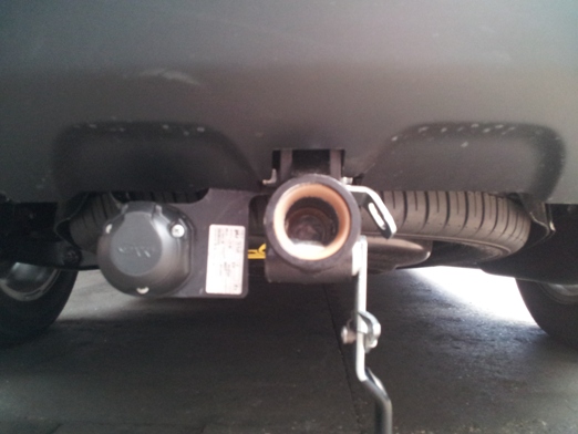 Eingebaute Anhängerkupplung